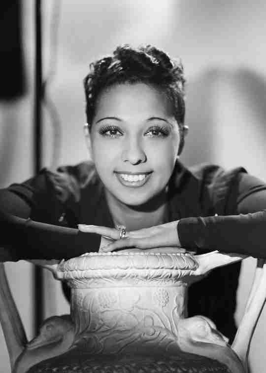 Josephine Baker in 1940, portrait by Harcourt. Public domain image/Wikimedia commons