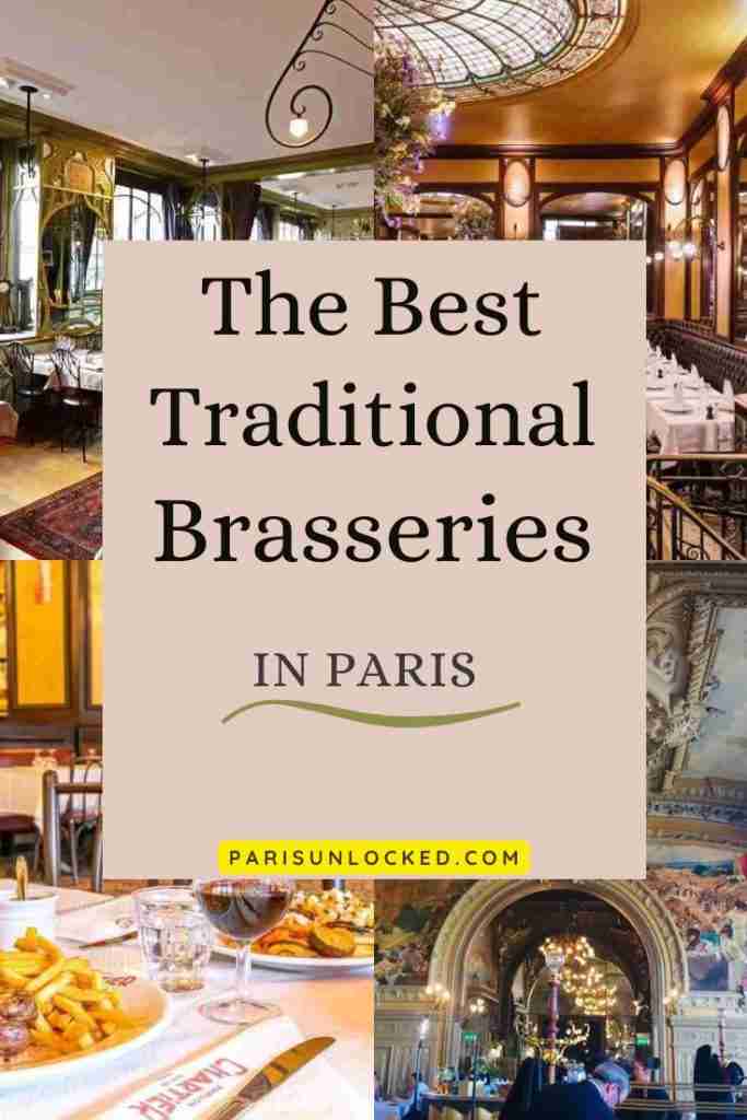 Best traditional brasserie restaurants in Paris, France/Image by Paris Unlocked