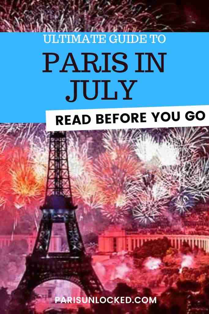 Paris in July: read before you go/ Pinterest pin image 