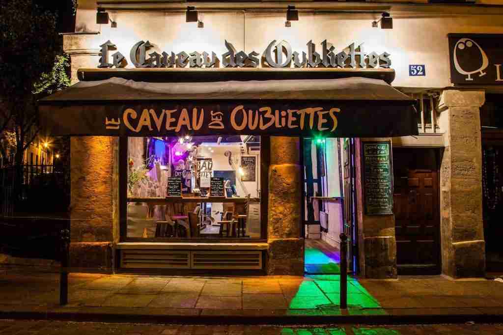 Le Caveau des Oubliettes is a Paris jazz bar situated in a medieval cellar that once served as a prison. Courtesy of the bar