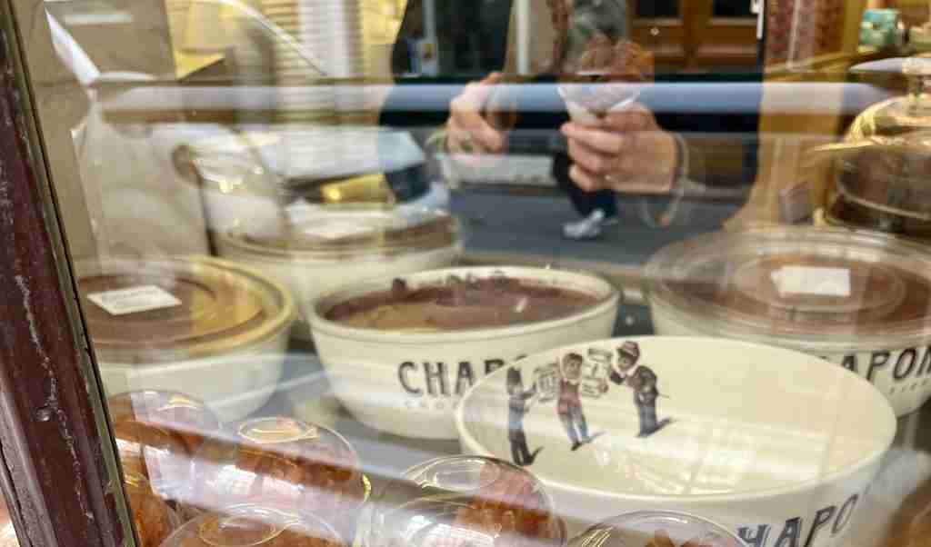Chocolate mousse bar at Chapon (photo by Rachel Naismith)